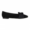 Jane Debster Tango Black Suede Flat Shoes