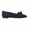 Jane Debster Tango Navy Suede Flat Shoes