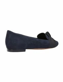 Jane Debster Tango Navy Suede Flat Shoes -Deals Shoes Store 830200780 4 720x928