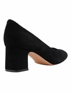 Jane Debster Joyce Black Suede Heeled Shoes -Deals Shoes Store 830200960 4 720x928