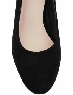 Jane Debster Joyce Black Suede Heeled Shoes -Deals Shoes Store 830200960 6 720x928