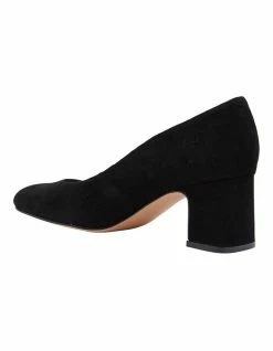 Jane Debster Joyce Black Suede Heeled Shoes -Deals Shoes Store 830200960 7 720x928