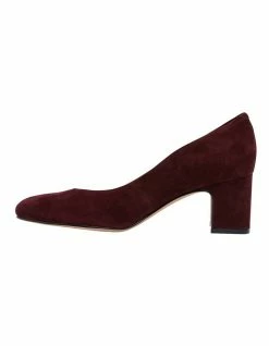 Jane Debster Joyce Burgundy Suede Heeled Shoes -Deals Shoes Store 830201050 3 720x928