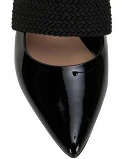 Jane Debster Symbol Black Patent Heeled Shoes -Deals Shoes Store 830201770 6 720x928
