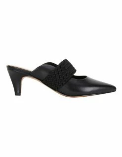Jane Debster Symbol Black Glove Heeled Shoes
