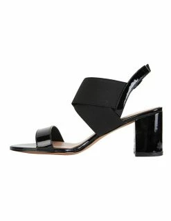 Jane Debster Petal Black Patent /Elastic Sandals -Deals Shoes Store 830202310 3 720x928