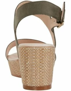 Jane Debster Caitlin Khaki Nubuck Sandals -Deals Shoes Store 830202760 5 720x928