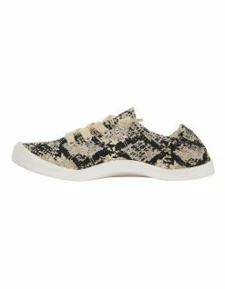 Sandler Link Taupe Snake Canvas Sneakers -Deals Shoes Store 830283760 3 720x928