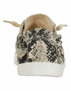 Sandler Link Taupe Snake Canvas Sneakers -Deals Shoes Store 830283760 7 720x928