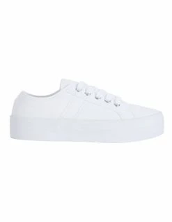 Sandler Scott White Canvas Sneakers