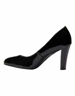 Sandler Alibi Black Patent Heeled Shoes -Deals Shoes Store 830284570 4 720x928