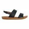 Sandler Ginger Black Smooth Sandals