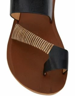 Sandler Gidget Black Smooth Sandals -Deals Shoes Store 830409040 6 720x928