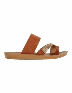 Sandler Gidget Tan Smooth Sandals
