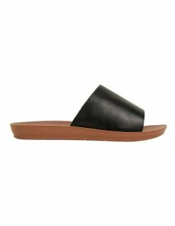 Sandler Glow Black Smooth Sandals