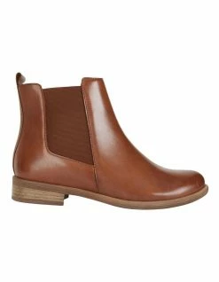 Sandler Bogart Mid Brown Glove Boots