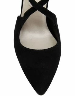 Sandler Merit Black Suede Heeled Shoes -Deals Shoes Store 830458900 6 720x928