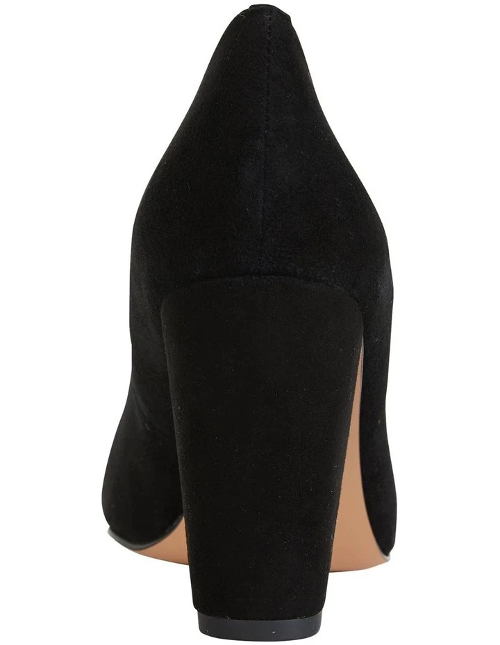 Sandler Lyric Black Suede Heeled Shoes 2 Sandler Lyric Black Suede Heeled Shoes - Image 2