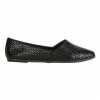 Sandler Shift Black Plait Flat Shoes