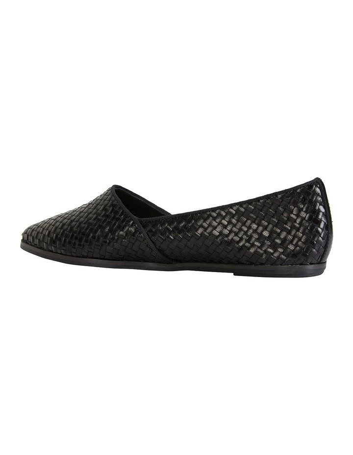 Sandler Shift Black Plait Flat Shoes 4 Sandler Shift Black Plait Flat Shoes - Image 4