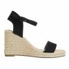 Sandler Audrey Black Linen Sandals