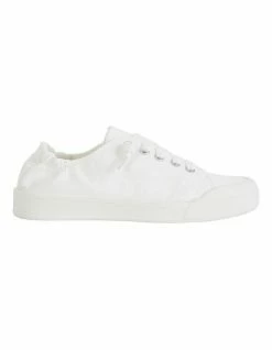 Sandler Switch White Canvas Sneakers