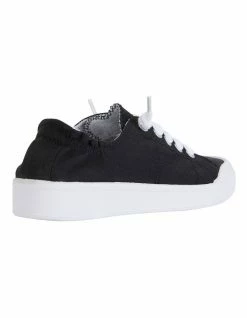 Sandler Switch Black Canvas Sneakers -Deals Shoes Store 830508040 4 720x928