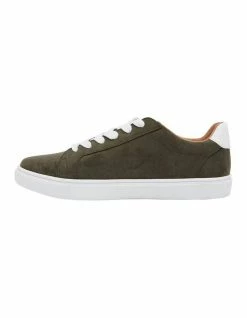 Sandler Swerve Khaki Micro Suede Sneakers -Deals Shoes Store 830509750 3 720x928