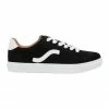 Sandler Swerve Black Micro/White Sneakers