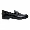Sandler Paragon Black Patent Croc Flat Shoes