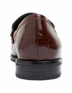Sandler Paragon Burgundy Patent Croc Flat Shoes -Deals Shoes Store 830584900 5 720x928