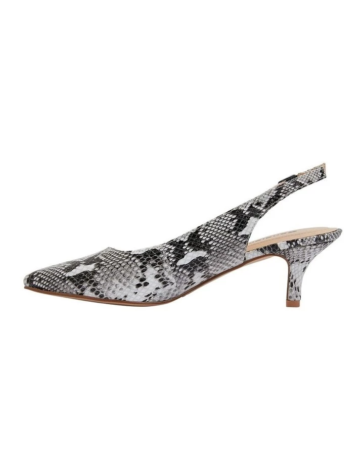 Sandler Nina Neutral Snake Heeled Shoes 2 Sandler Nina Neutral Snake Heeled Shoes - Image 2