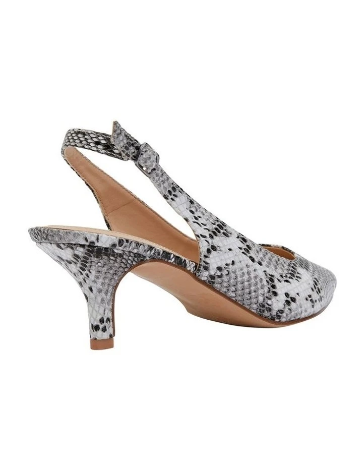 Sandler Nina Neutral Snake Heeled Shoes 3 Sandler Nina Neutral Snake Heeled Shoes - Image 3