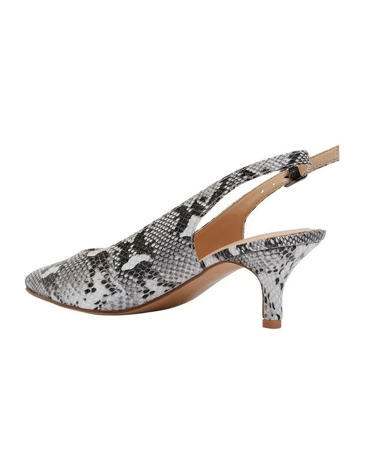 Sandler Nina Neutral Snake Heeled Shoes 4 Sandler Nina Neutral Snake Heeled Shoes - Image 4