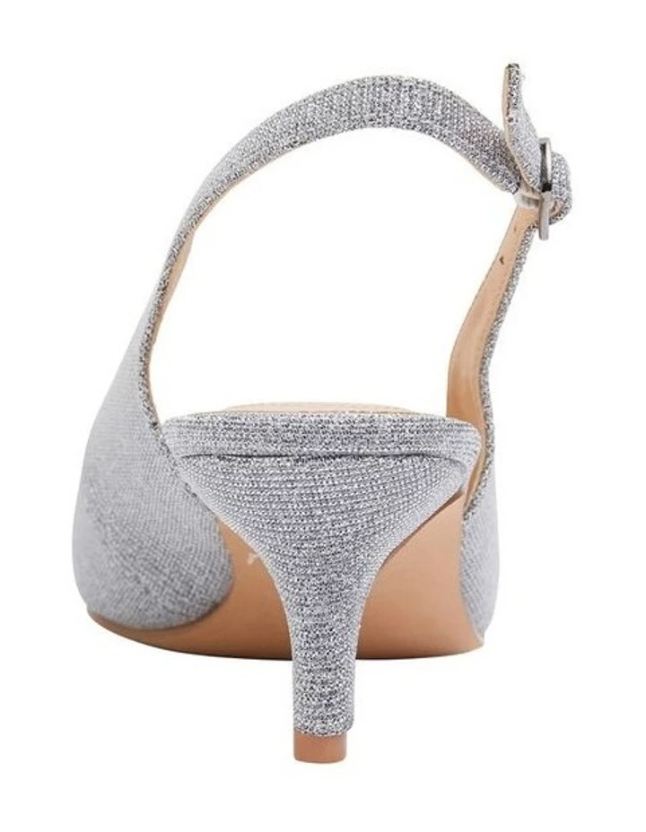 Sandler Nina Pewter Sparkle Heeled Shoes 6 Sandler Nina Pewter Sparkle Heeled Shoes - Image 6