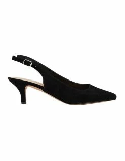 Sandler Nina Black Suede Heeled Shoes