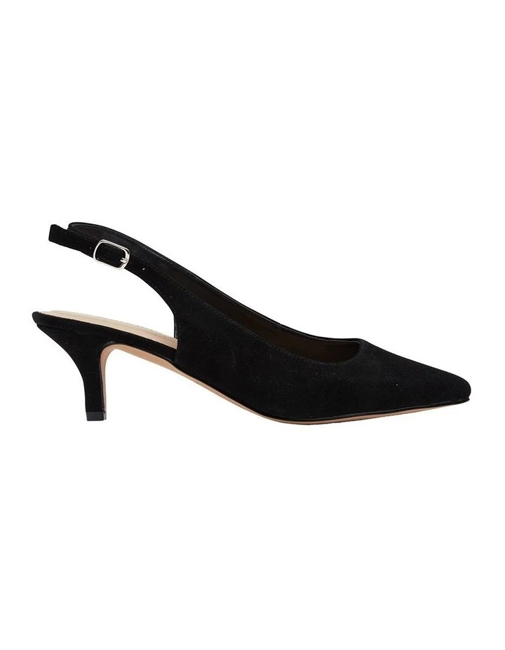 Sandler Nina Black Suede Heeled Shoes 1 Sandler Nina Black Suede Heeled Shoes