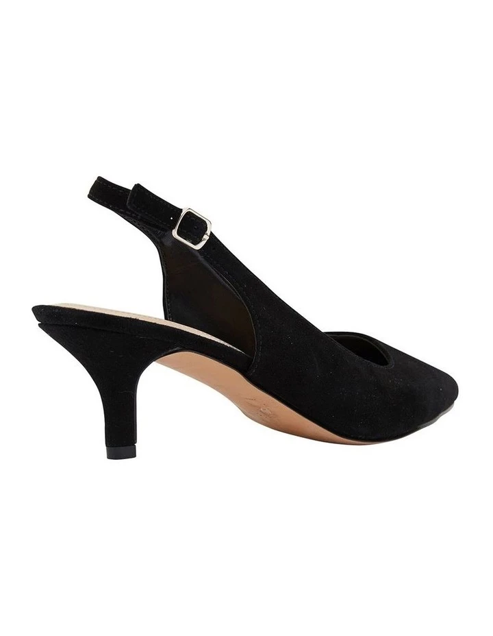 Sandler Nina Black Suede Heeled Shoes 3 Sandler Nina Black Suede Heeled Shoes - Image 3