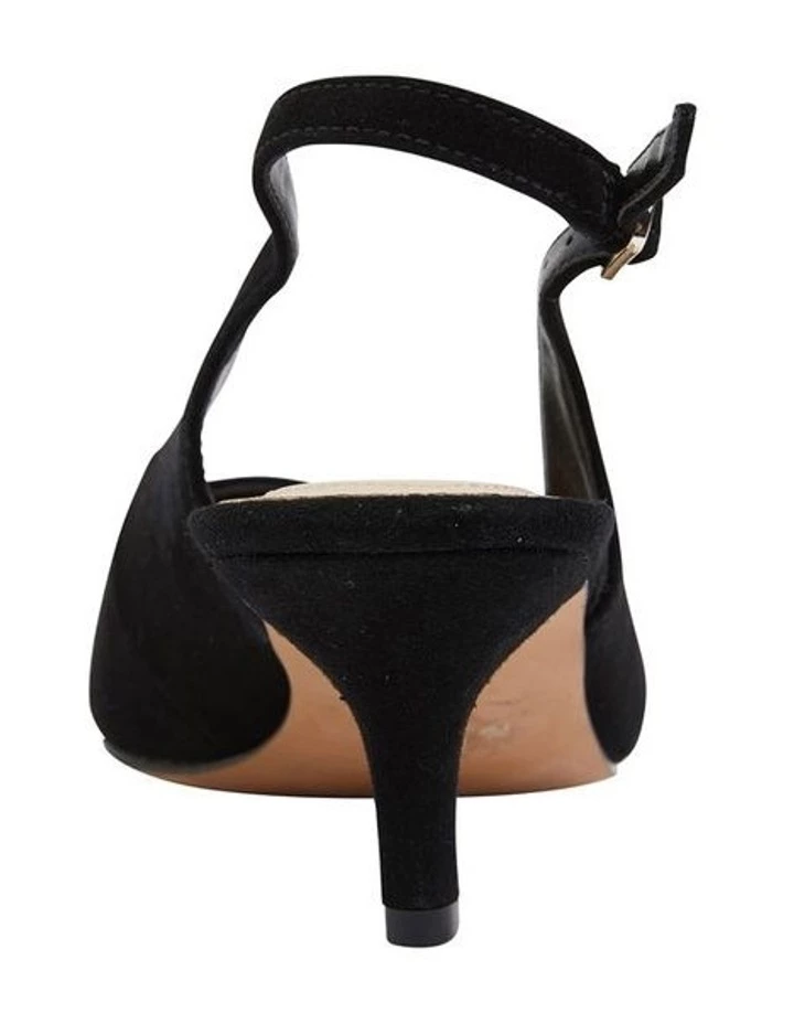 Sandler Nina Black Suede Heeled Shoes 4 Sandler Nina Black Suede Heeled Shoes - Image 4