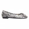 Sandler Alexa Taupe Snake Flat Shoes