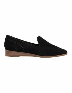 Sandler Talbot Black Suede Flat Shoes