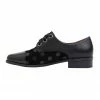 Sandler Sanchez Black Patent /Suede Flat Shoes