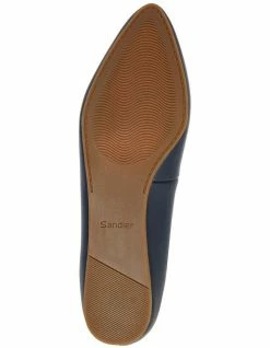 Sandler Laura Navy Glove Flat Shoes -Deals Shoes Store 830633410 6 720x928