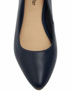 Sandler Laura Navy Glove Flat Shoes -Deals Shoes Store 830633410 7 720x928