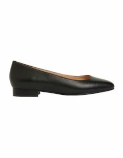 Sandler Gaby Black Glove Flat Shoes