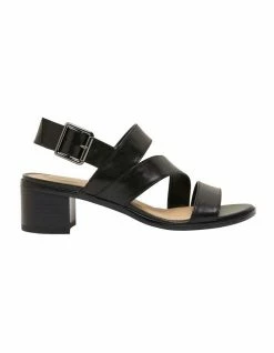 Sandler Pasadena Black Glove Sandals