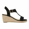 Sandler Anchor Black Fabric Sandals