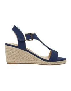 Sandler Anchor Navy Fabric Sandals