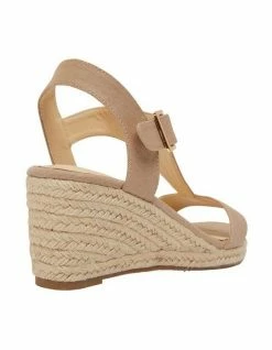 Sandler Anchor Taupe Fabric Sandals -Deals Shoes Store 830635660 4 720x928
