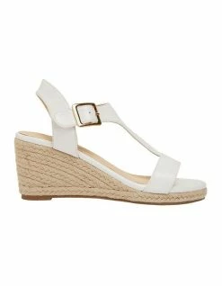 Sandler Anchor White Smooth Sandals
